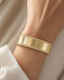 plain bracelet with gemstones